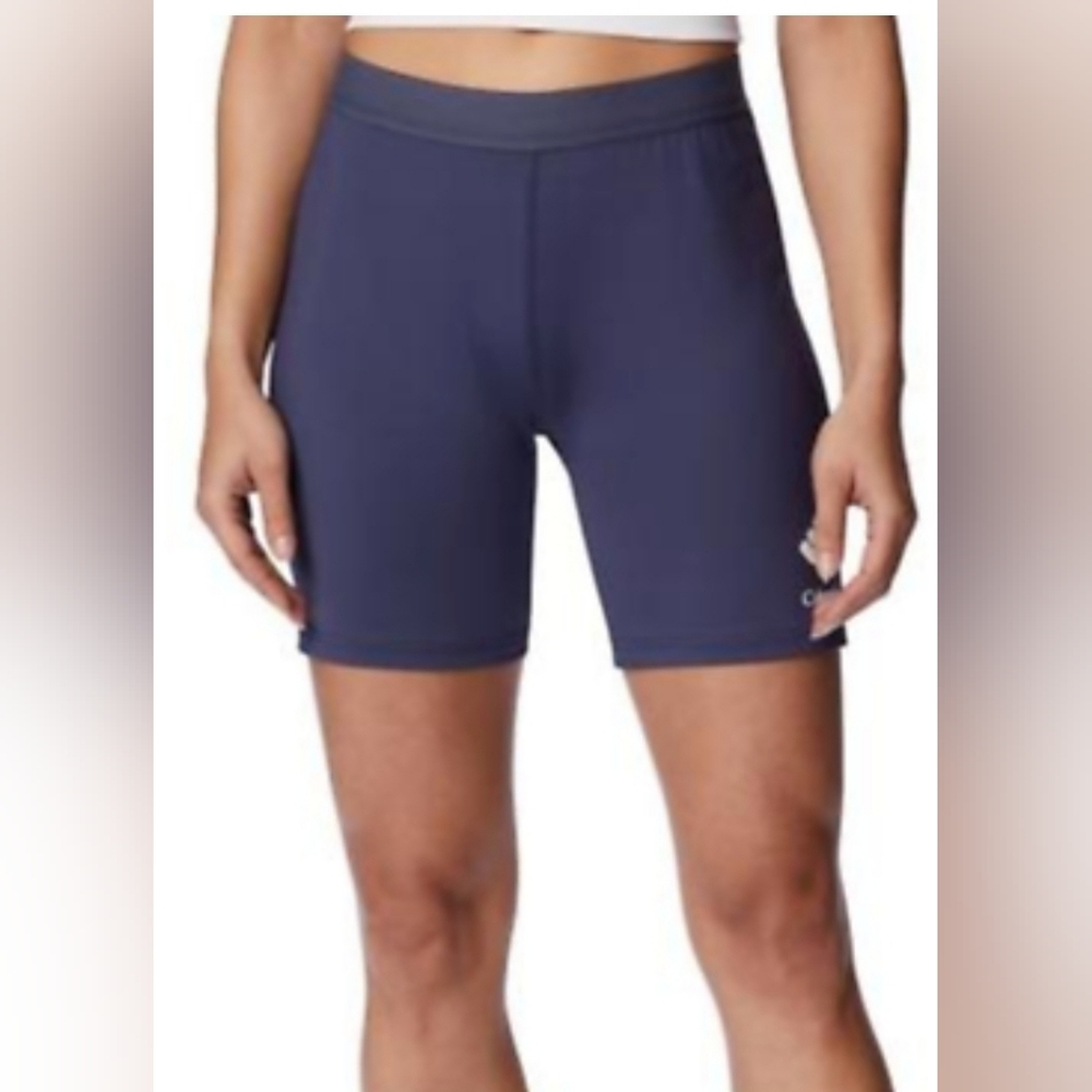 Nwt Columbia Women's Blue Bike and Hike Shorts with Moisture-wicking